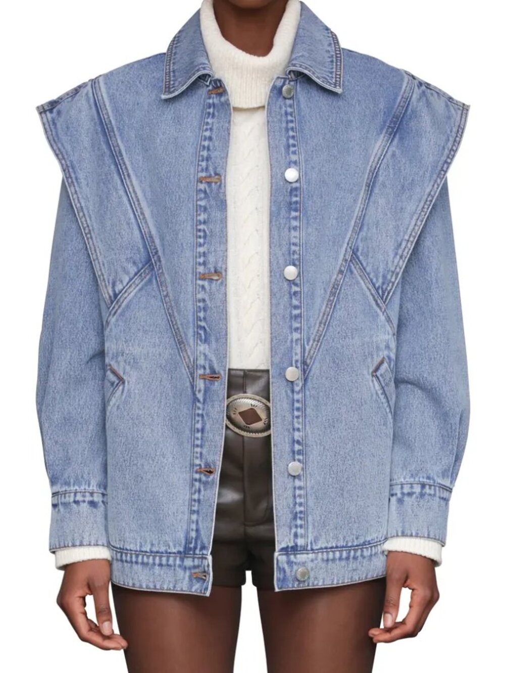 Avec Les Filles Oversize Denim Jacket NWT Size L